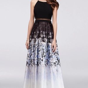 Betsy & Adam illusion ball gown